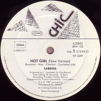 Sabrina : Hot Girl (New Version) (12", Maxi)