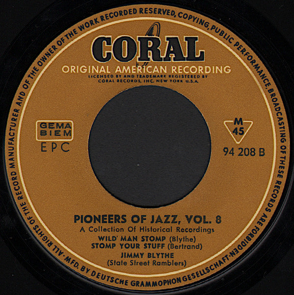 Clarence Williams / Jimmy Blythe : Clarence Williams - Jimmy Blythe 1927/1929 (7", EP, Comp)