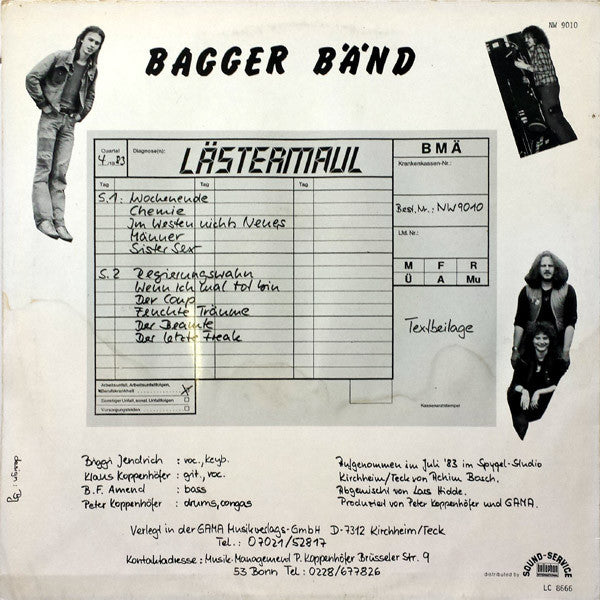 Bagger Bänd : Lästermaul (LP)