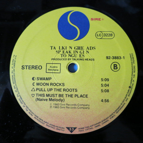 Talking Heads : Speaking In Tongues (LP, Album, DMM)