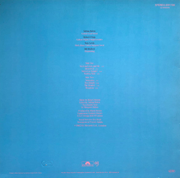 King Crimson : Beat (LP, Album)