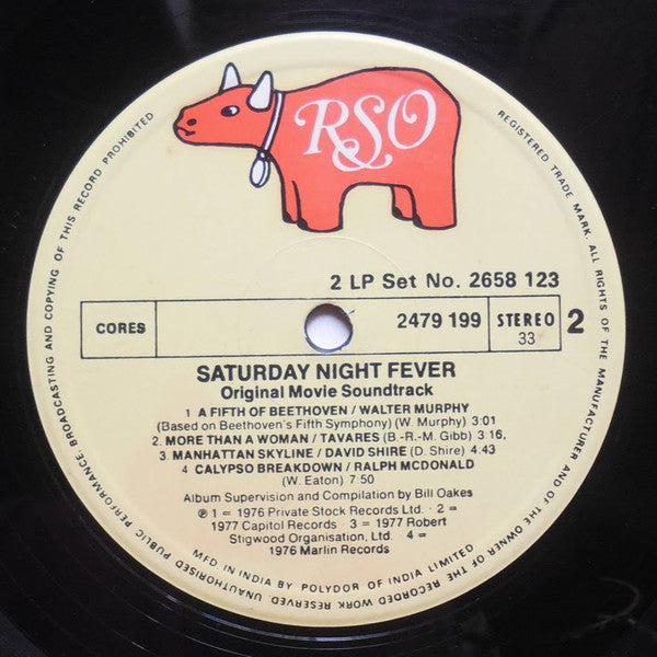 Various : Saturday Night Fever (The Original Movie Sound Track) (2xLP, Album, Comp, Gat)