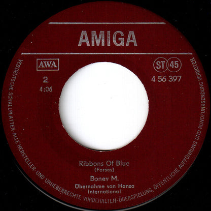 Boney M. : Hooray! Hooray! It's A Holi-Holiday / Ribbons Of Blue (7", Single)