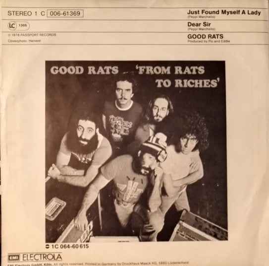 Good Rats : Just Found Me A Lady (7")