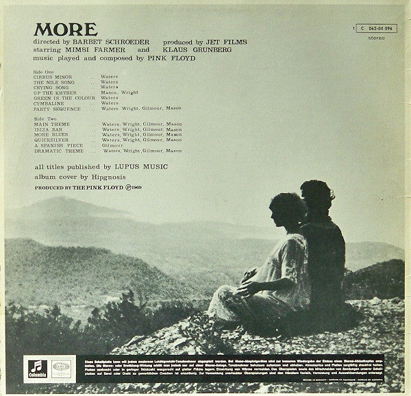 Pink Floyd : Soundtrack From The Film "More" (LP, Album, RE, EMI)