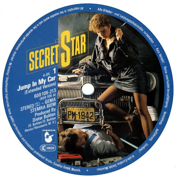 Secret Star : Jump In My Car (12", Maxi)
