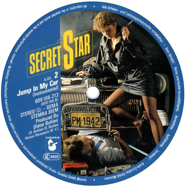 Secret Star : Jump In My Car (12", Maxi)