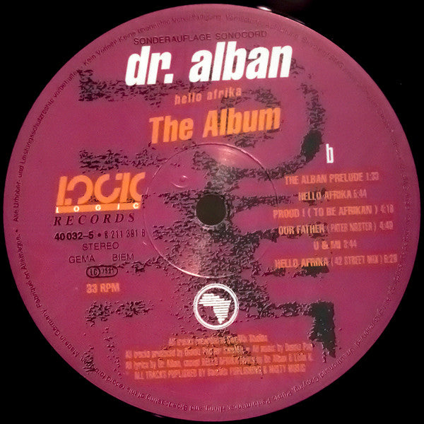 Dr. Alban : Hello Afrika (The Album) (LP, Album)