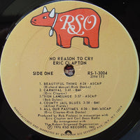 Eric Clapton : No Reason To Cry (LP, Album, PRC)