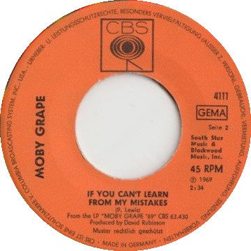 Moby Grape : Trucking Man (7", Single, Mul)