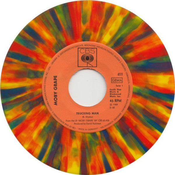 Moby Grape : Trucking Man (7", Single, Mul)