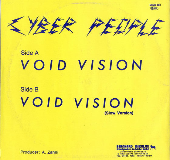 Cyber People : Void Vision (12")