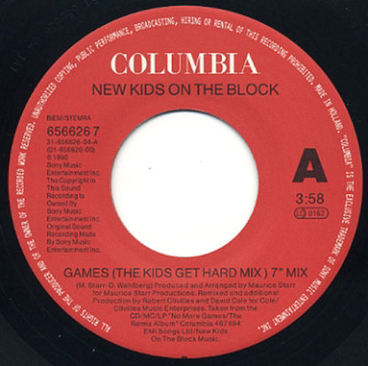 NKOTB* : Games (The Kids Get Hard Mix) (7", Single)