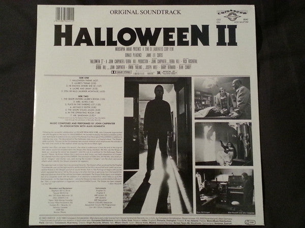 John Carpenter In Association With Alan Howarth : Halloween II (Original Soundtrack) (LP, Album, RE)