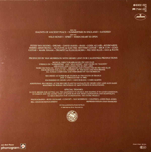 Van Morrison : Common One (LP, Album)