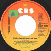 Freddie Mercury : I Was Born To Love You (7", Single)