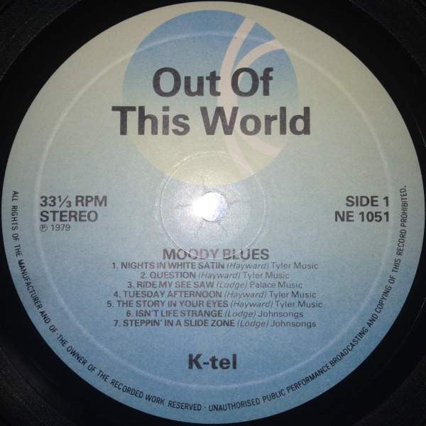 The Moody Blues : Out Of This World (LP, Comp, Orl)