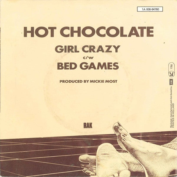Hot Chocolate : Girl Crazy / Bed Games (7", Single)