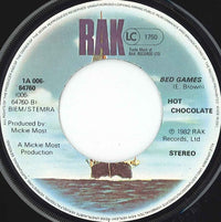 Hot Chocolate : Girl Crazy / Bed Games (7", Single)