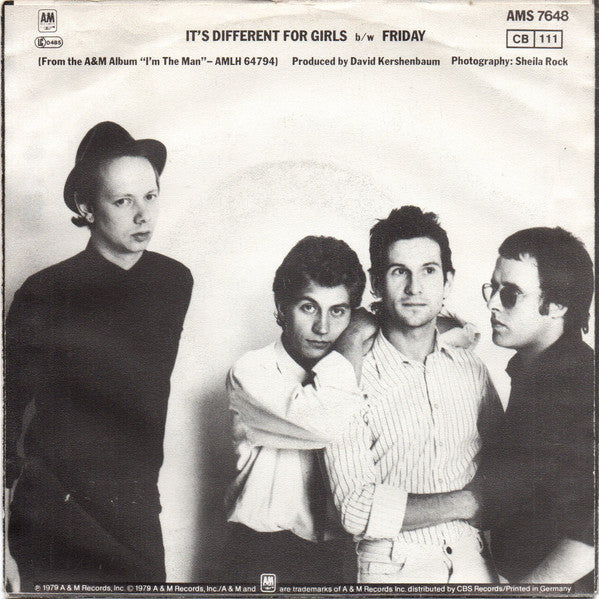 Joe Jackson : It's Different For Girls (7", Single)