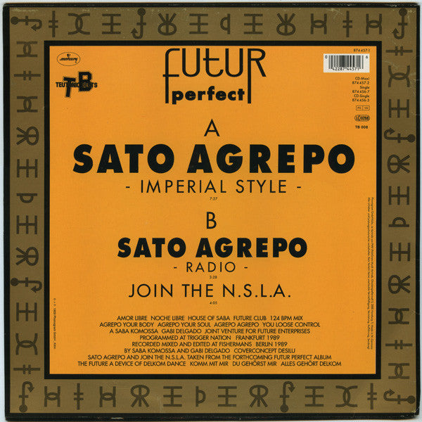 Futur Perfect* : Sato Agrepo (12")