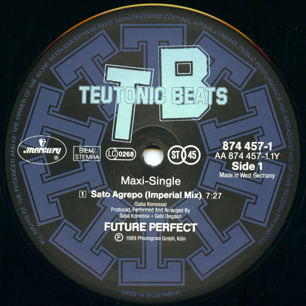 Futur Perfect* : Sato Agrepo (12")