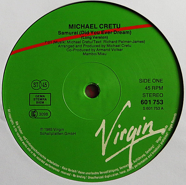 Cretu* : Samurai (English Version) (12", Maxi)