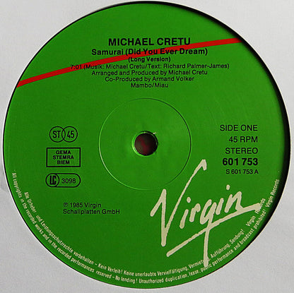 Cretu* : Samurai (English Version) (12", Maxi)