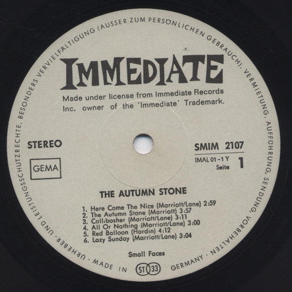 Small Faces : The Autumn Stone (2xLP, Album, Comp)