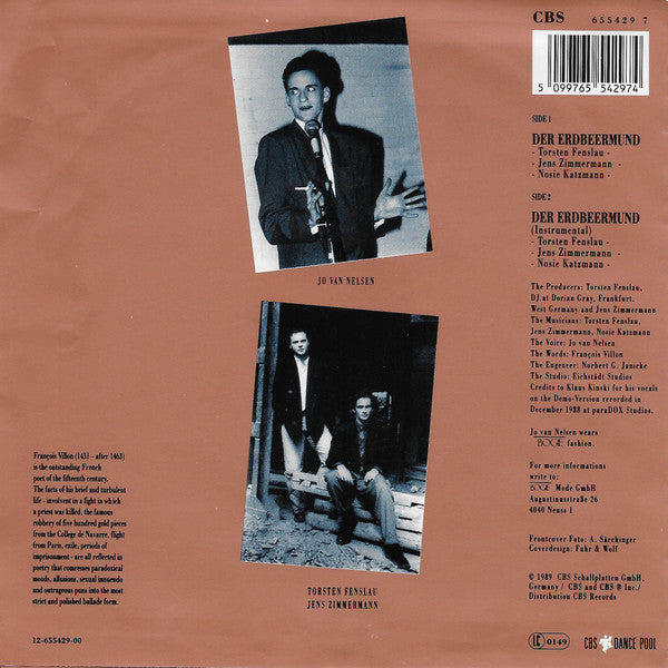 Culture Beat Featuring Jo Van Nelsen : Der Erdbeermund (7", Single)