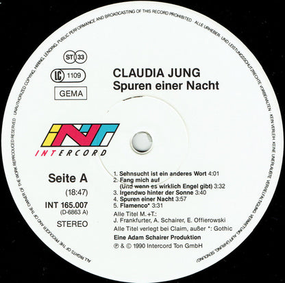 Claudia Jung : Spuren Einer Nacht (LP, Album)