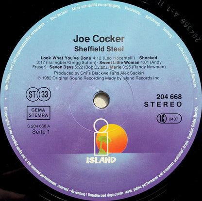 Joe Cocker : Sheffield Steel (LP, Album)