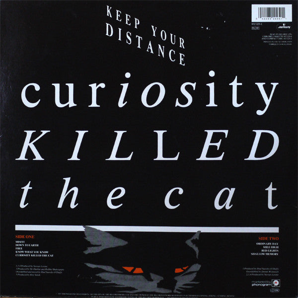 Curiosity Killed The Cat : Keep Your Distance (LP, Album)