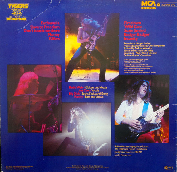 Tygers Of Pan Tang : Wild Cat (LP, Album, RP)