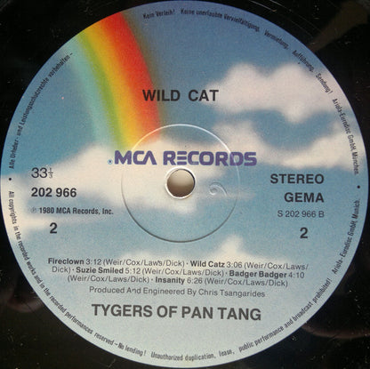 Tygers Of Pan Tang : Wild Cat (LP, Album, RP)