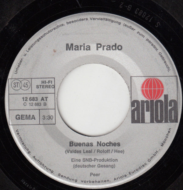 Maria Prado : Palo Bonito (7", Single)