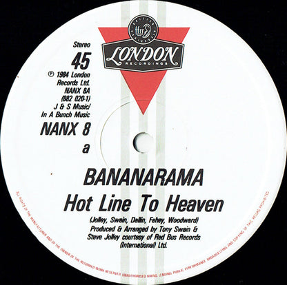 Bananarama : Hotline To Heaven (12", Single)