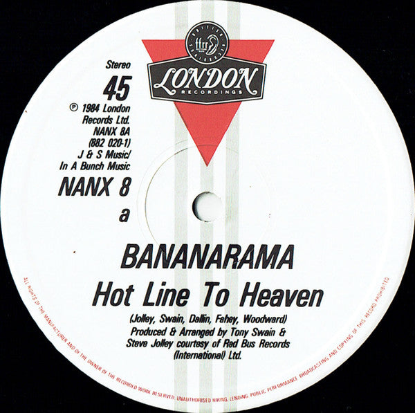 Bananarama : Hotline To Heaven (12", Single)