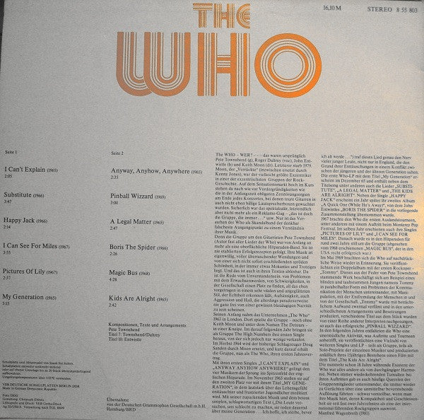 The Who : The Who (LP, Comp)