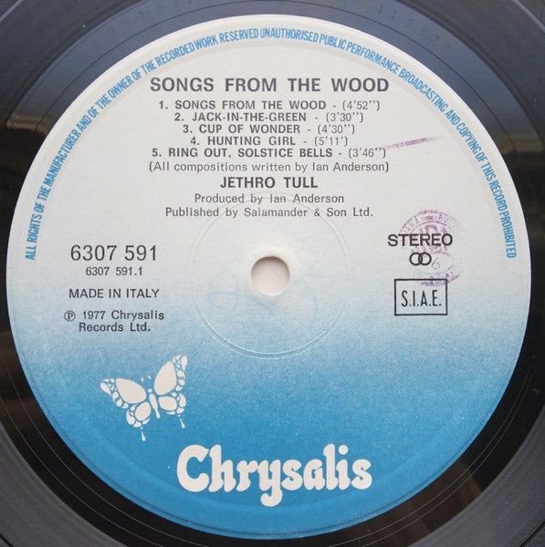 Jethro Tull : Songs From The Wood (LP, Album)