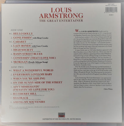 Louis Armstrong : The Great Entertainer (LP, Comp, Mono)