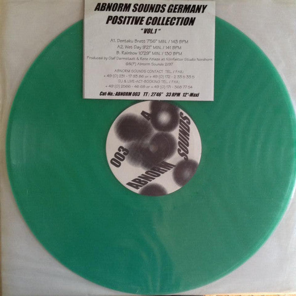 Olaf Darmstadt & Rene Ablaze : Positive Collection Vol. 1 (12", Gre)