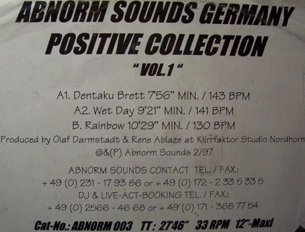 Olaf Darmstadt & Rene Ablaze : Positive Collection Vol. 1 (12", Gre)