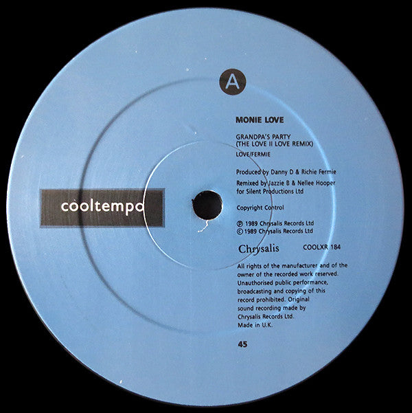 Monie Love : Grandpa's Party (The Love II Love Re-Mix) (12")