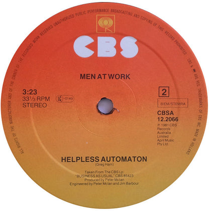 Men At Work : Down Under (12", Maxi)