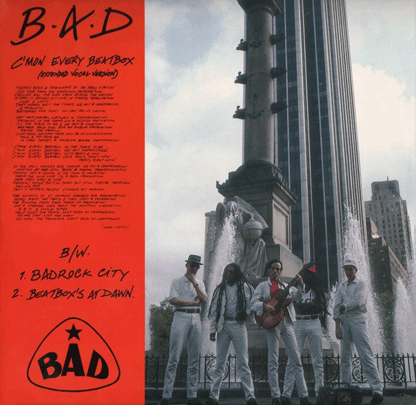 Big Audio Dynamite : C'mon Every Beatbox (12", Single)