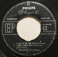 Ken Griffin (2) : At The Organ (7", EP, Mono)