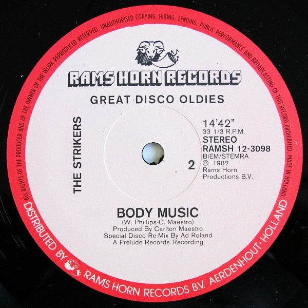 Lime (2) / The Strikers : Your Love / Body Music (Special Disco Re-Mix) (12", RE)