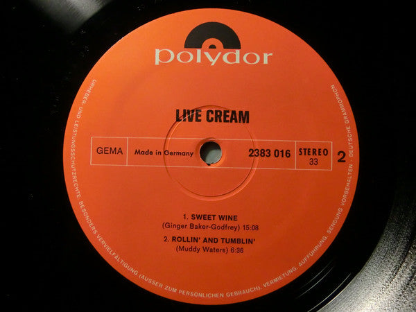 Cream (2) : Live Cream (LP, Album)