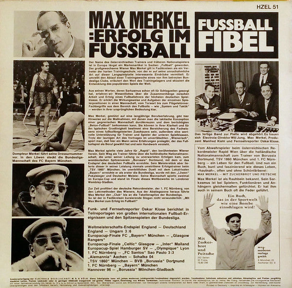 Max Merkel : Max Merkels Fussball-Fibel (LP, Mono)
